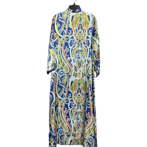 Morgan Taylor Intimates Robe House Coat Polyester Women's Size Small Front Zip - Picture 2 of 3